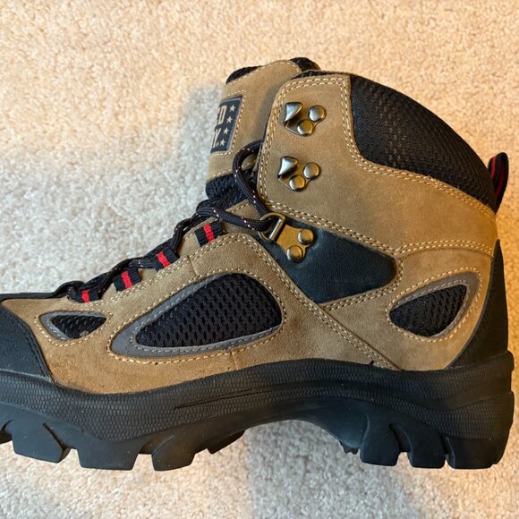 Faded Glory Men's Hiking Boots Size 11W Beige Suede 5112546 - Picture 7 of 10